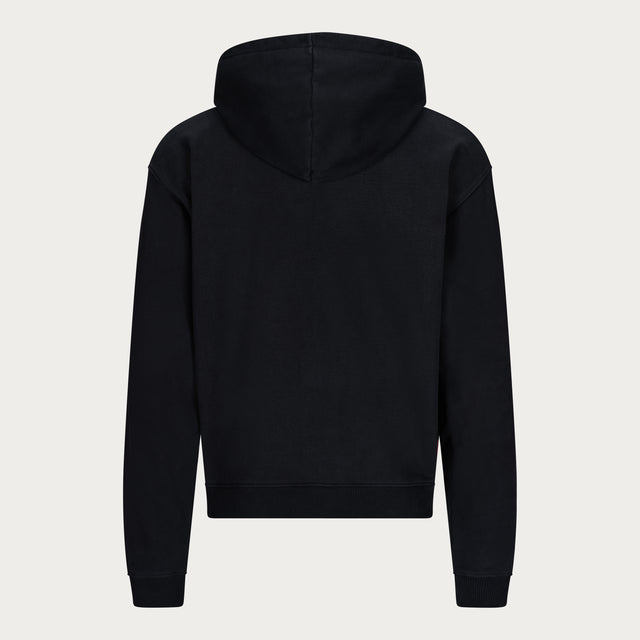 BLACK BASIC HOODIE