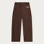 BROWN BASIC OPEN LEG JOGGER