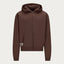 BROWN BASIC ZIP HOODIE