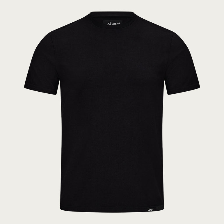 BLACK SLIM TEE