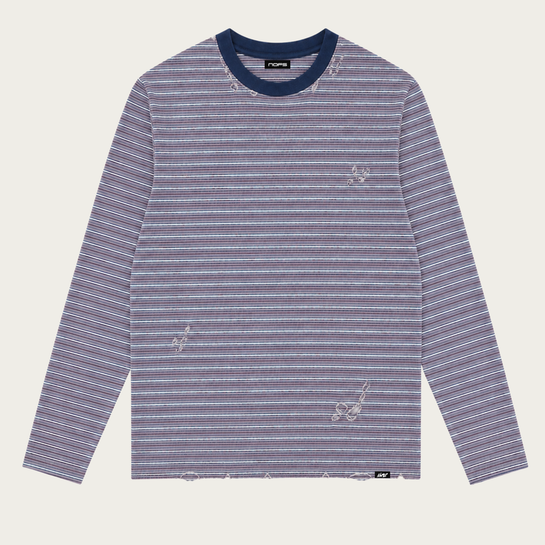 PURPLE STRIPED LONGSLEEVE