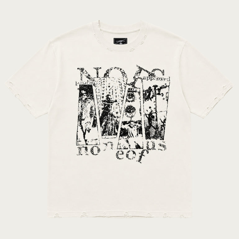 OFFWHITE SPLIT TEE