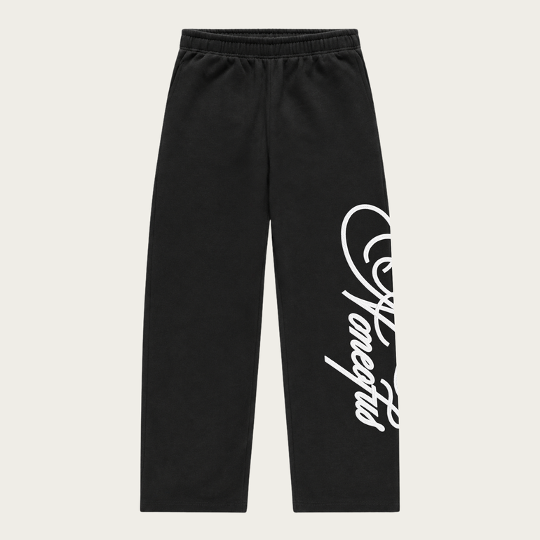 BLACK SCRIPT JOGGER