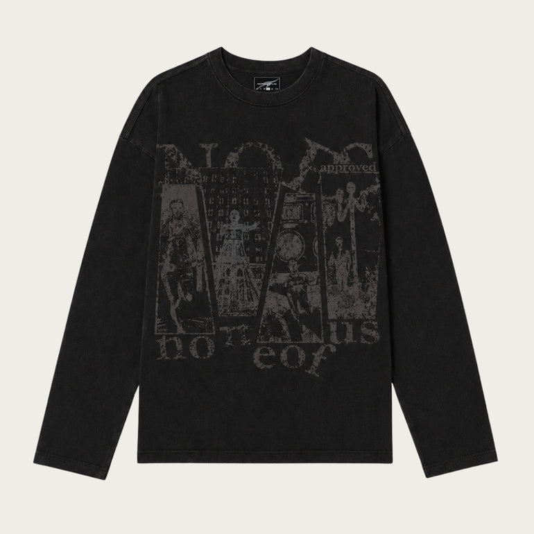 BLACK SPLIT LONGSLEEVE