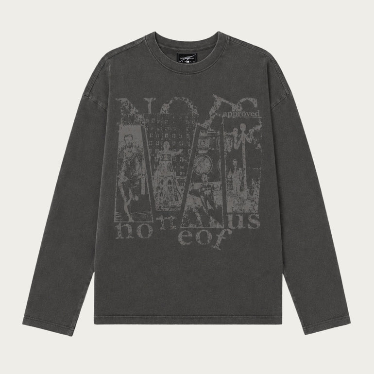 DARK GREY SPLIT LONGSLEEVE