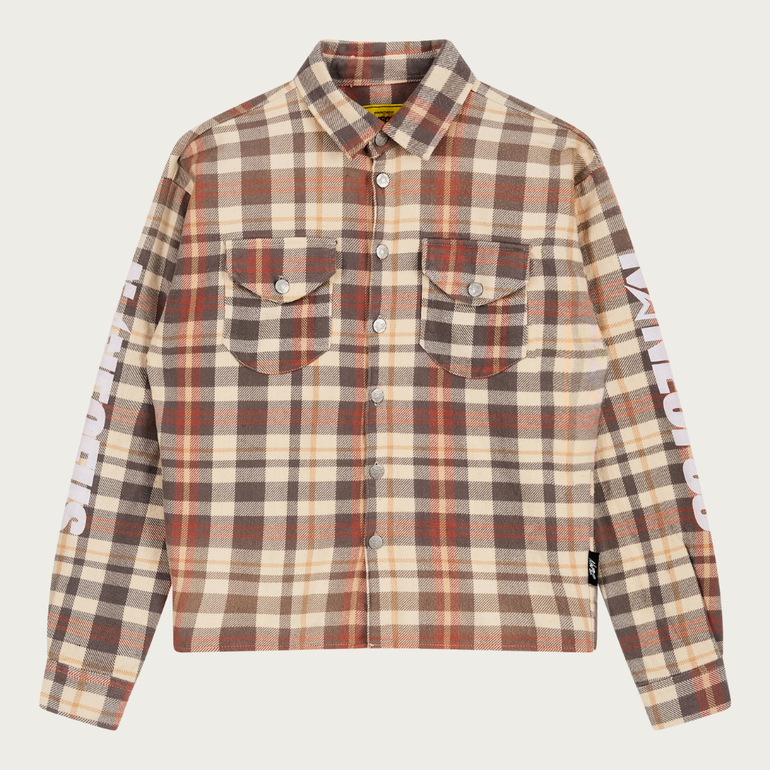 BEIGE NOFS FUGAZI FLANNEL