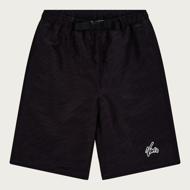 BLACK NOFS WINDBREAKER SHORTS