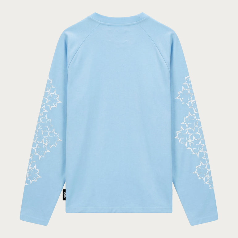 STAR LONGSLEEVE BABYBLUE/WHITE