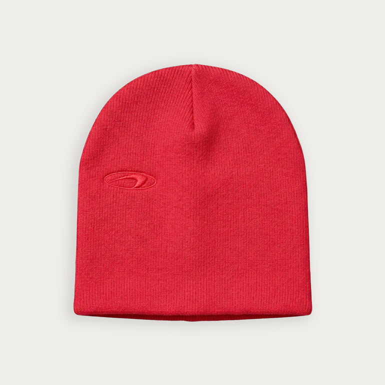 RED KNIT BEANIE