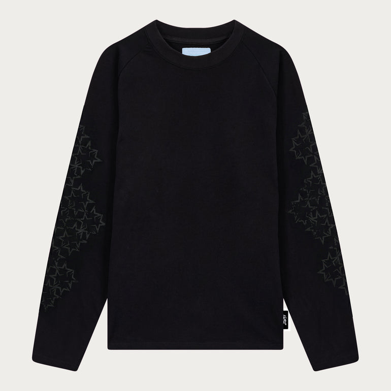 STAR LONGSLEEVE BLACK/DARK GREY