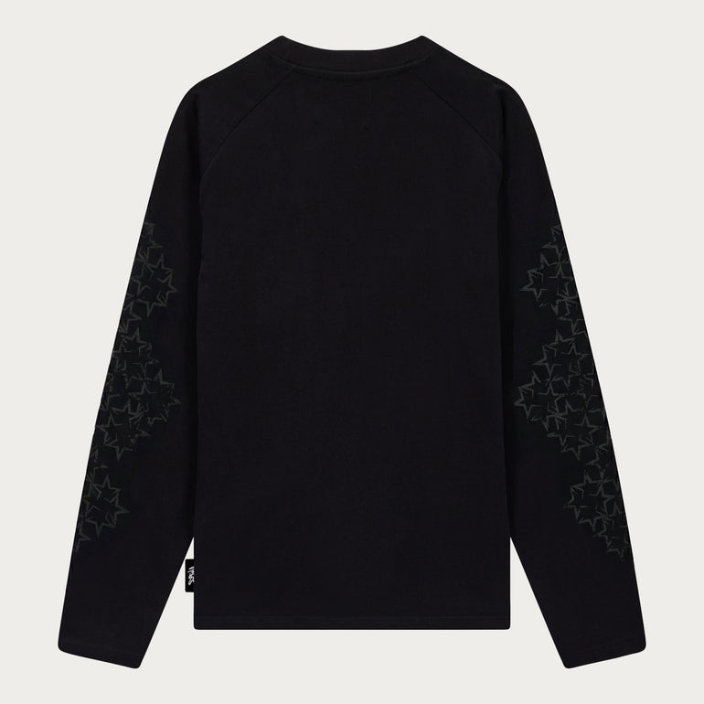 STAR LONGSLEEVE BLACK/DARK GREY