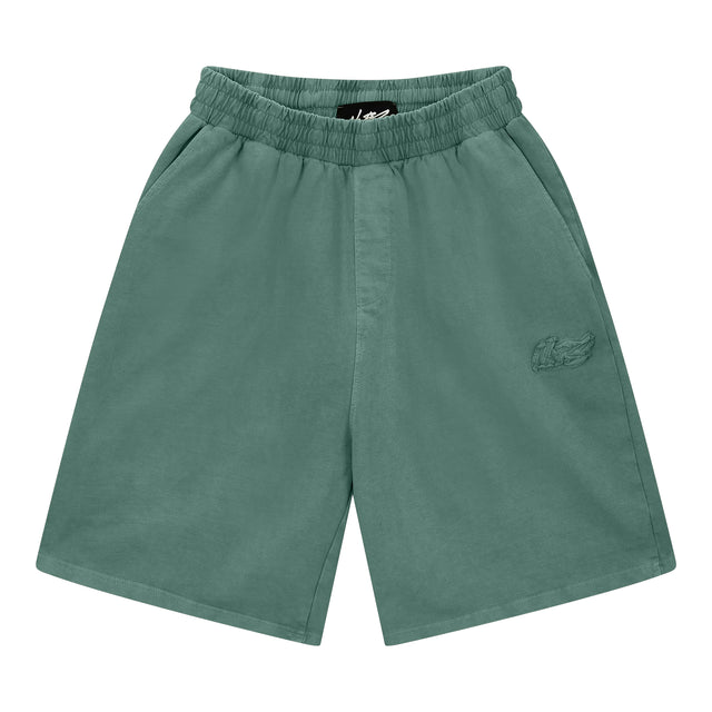 GREEN BASIC SHORTS