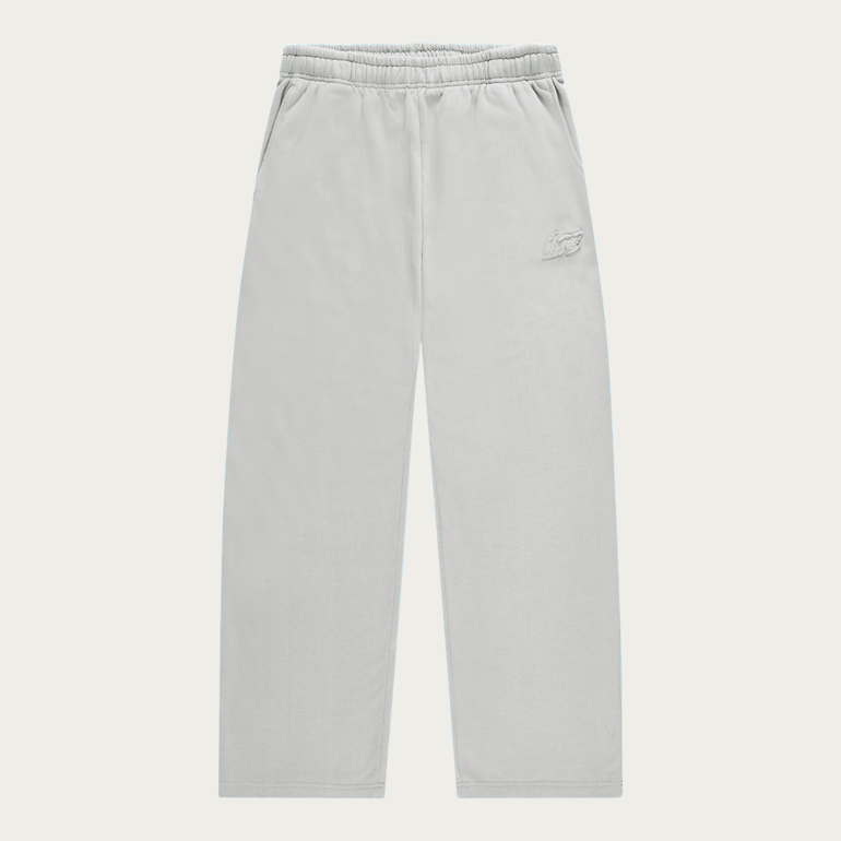 LIGHT GREY BASIC OPEN LEG JOGGER