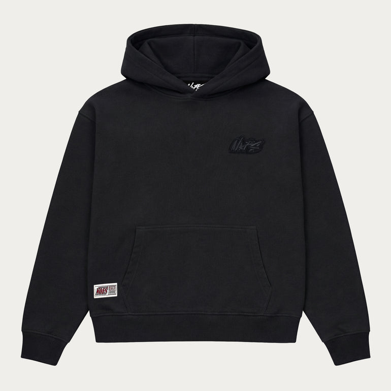 BLACK BASIC HOODIE