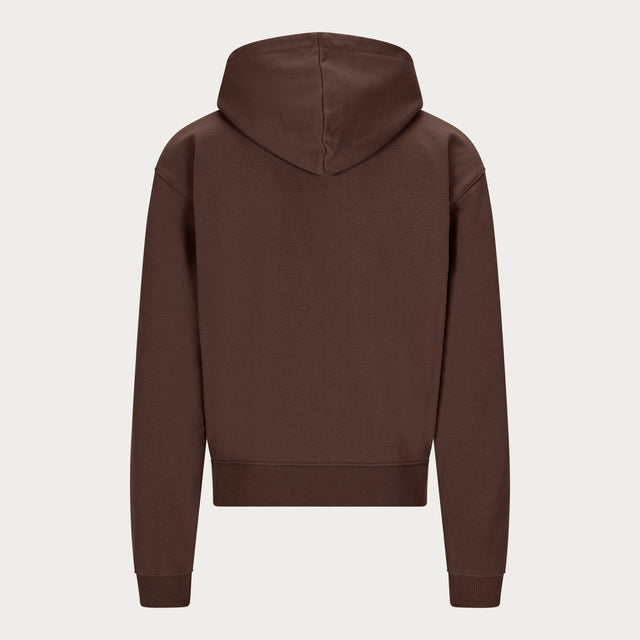 BROWN BASIC HOODIE
