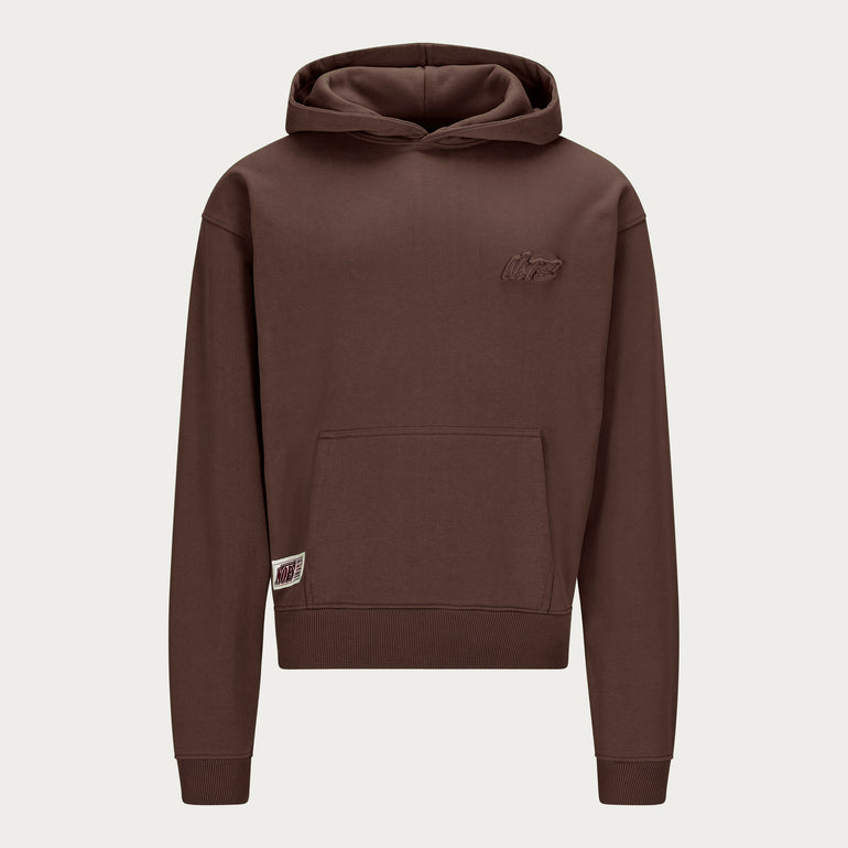 BROWN BASIC HOODIE