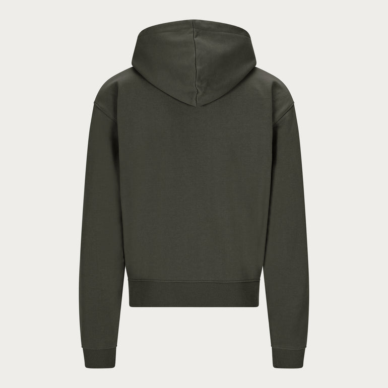DARK OLIVE BASIC HOODIE