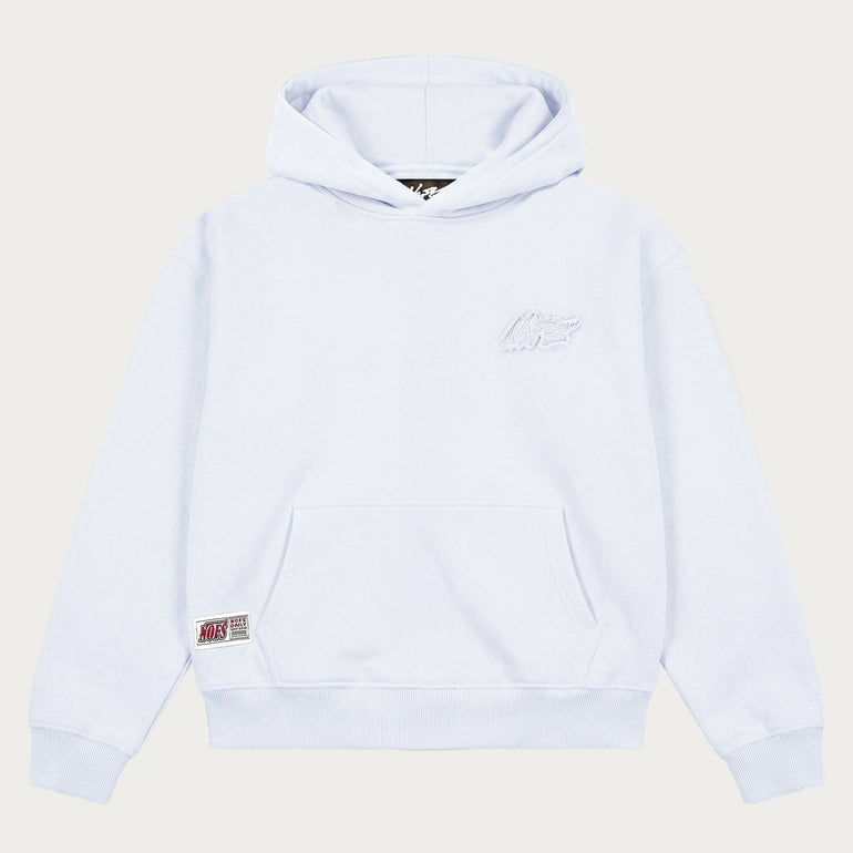 WHITE BASIC HOODIE