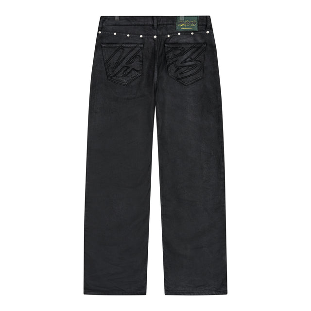 WAXED DENIM BLACK