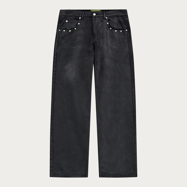 WAXED DENIM BLACK