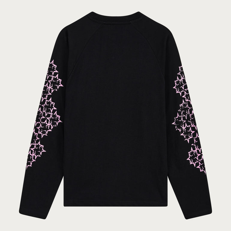STAR LONGSLEEVE BLACK/PINK