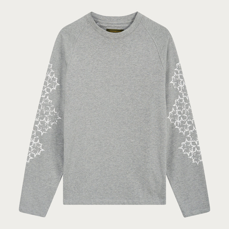 STAR LONGSLEEVE GREY/WHITE
