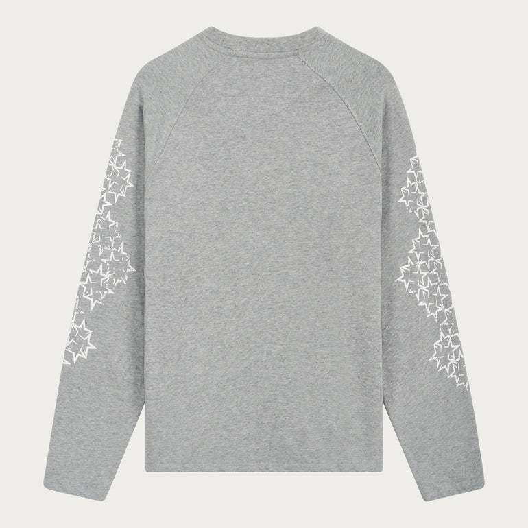 STAR LONGSLEEVE GREY/WHITE