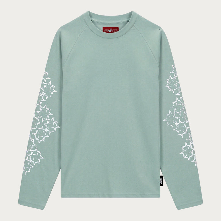 MINT/WHITE STAR LONGSLEEVE