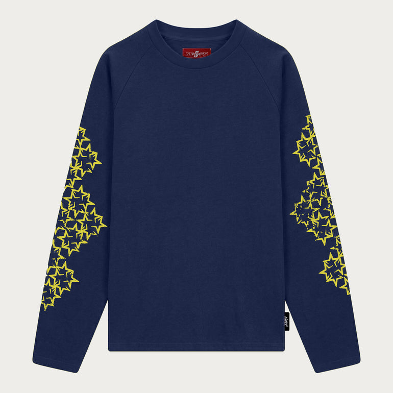 NAVY/YELLOW STAR LONGSLEEVE