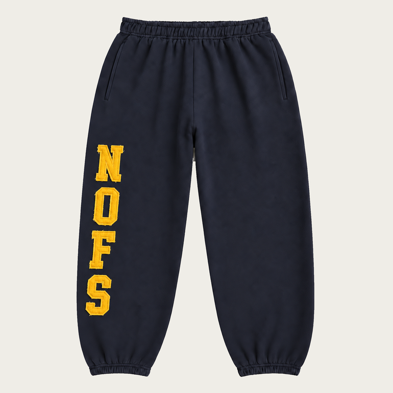 NAVY/YELLOW PATCH JOGGER