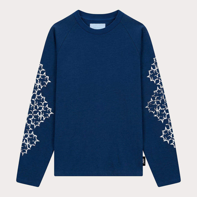 STAR LONGSLEEVE NAVY/WHITE