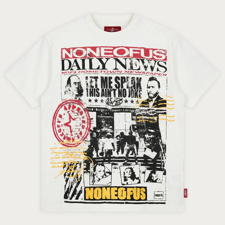 OFFWHITE NEWSPAPER TEE