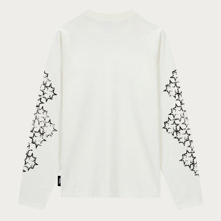 STAR LONGSLEEVE OFFWHITE/BLACK