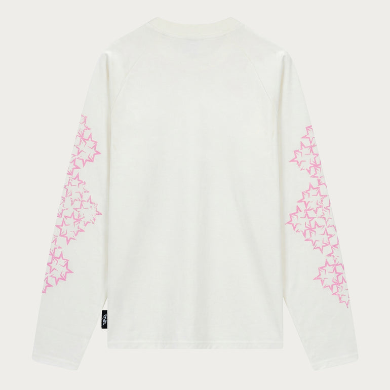STAR LONGSLEEVE OFFWHITE/PINK