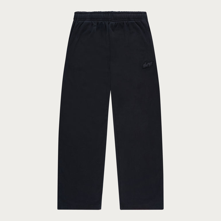 BLACK BASIC OPEN LEG JOGGER