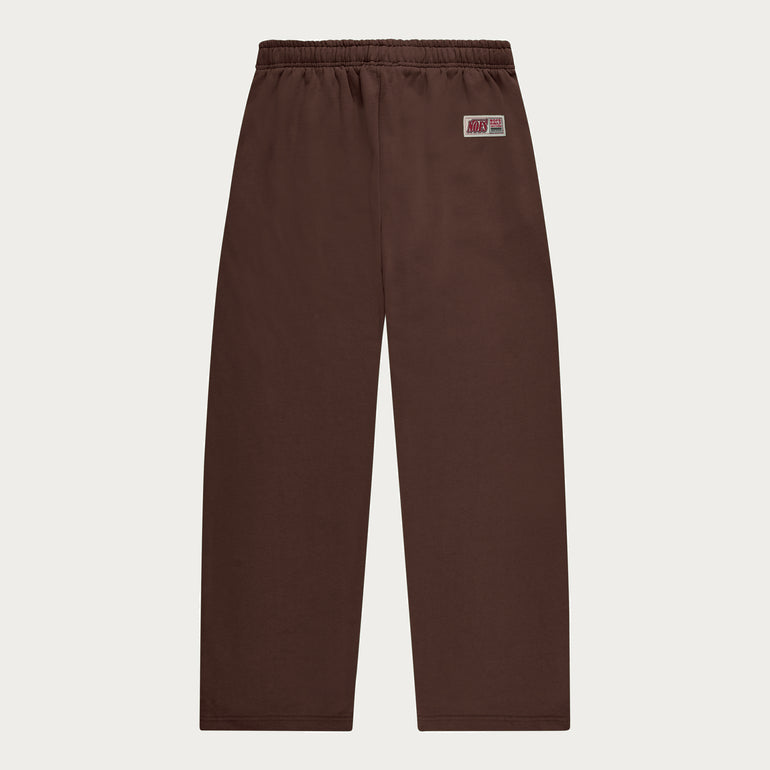 BROWN BASIC OPEN LEG JOGGER