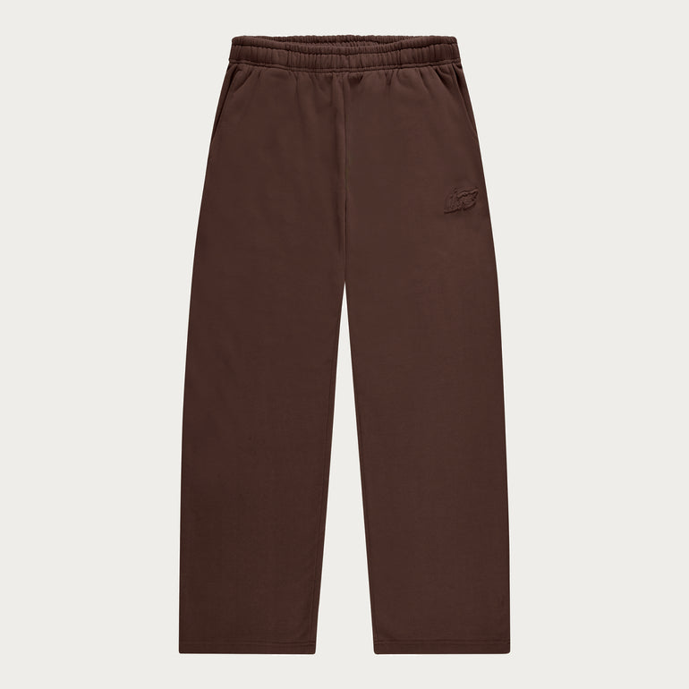BROWN BASIC OPEN LEG JOGGER
