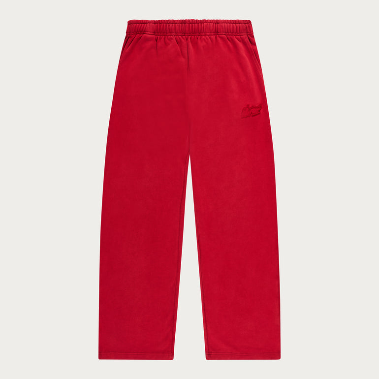 RED BASIC OPEN LEG JOGGER