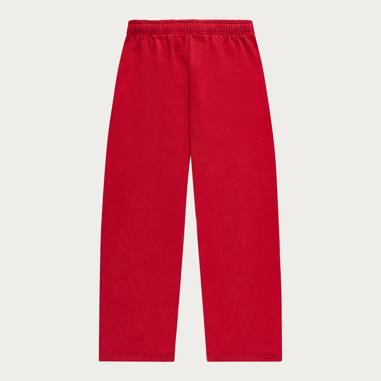 RED BASIC OPEN LEG JOGGER
