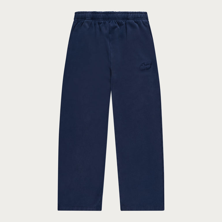 NAVY BASIC OPEN LEG JOGGER