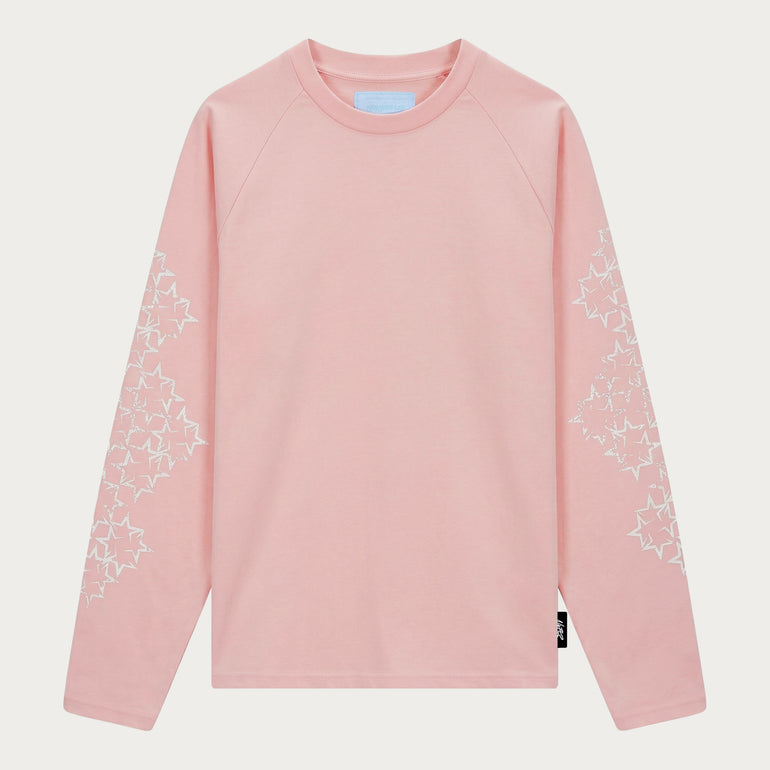 STAR LONGSLEEVE PINK/WHITE