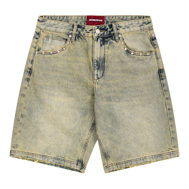 LIME WASHED JORTS