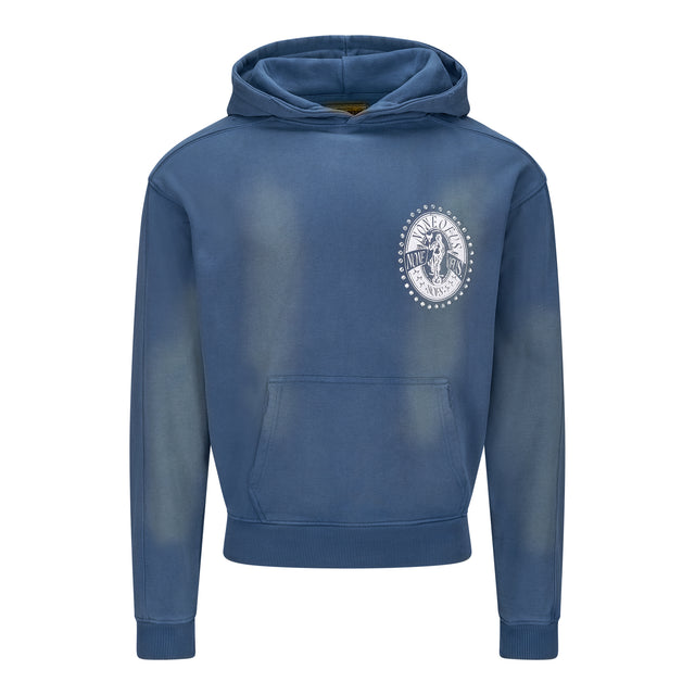 BLUE RHINESTONE HOODIE