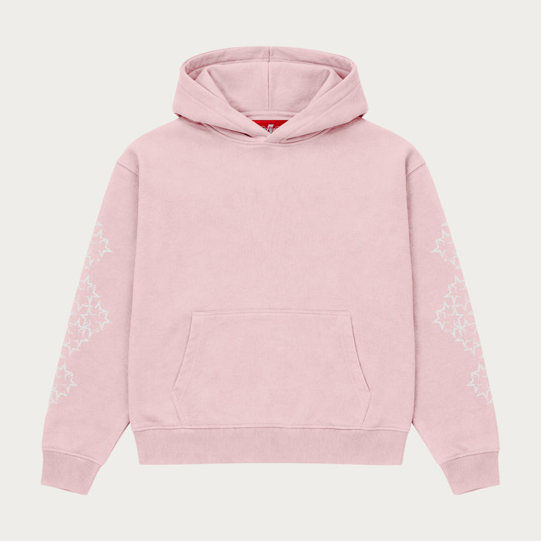 PINK/WHITE STAR HOODIE