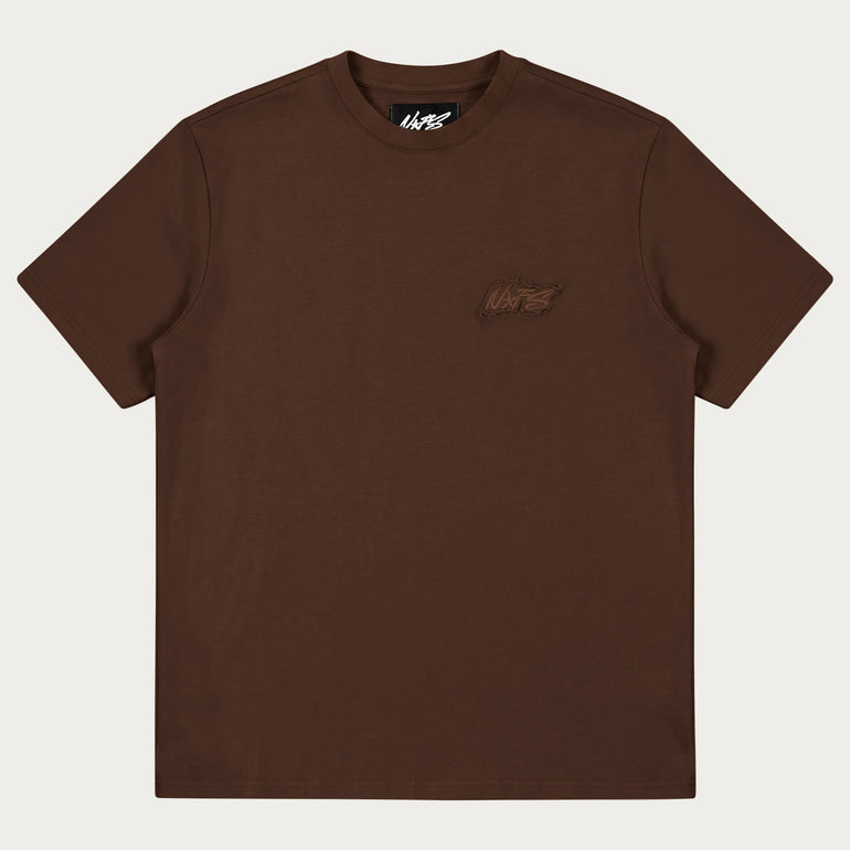 BROWN BASIC TEE