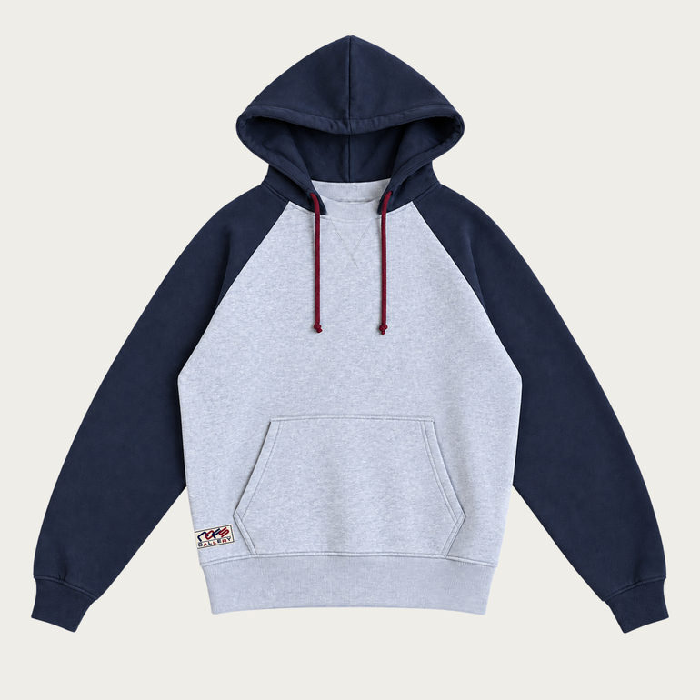 GREY/NAVY GALLERY HOODIE