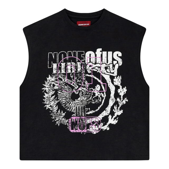 BLACK LIBERTY SLEEVESS SHIRT