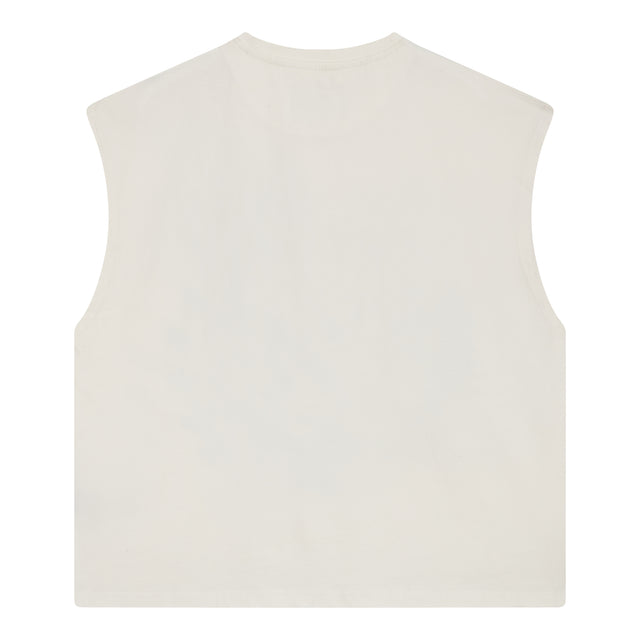 BEIGE LIBERTY SLEEVELESS SHIRT