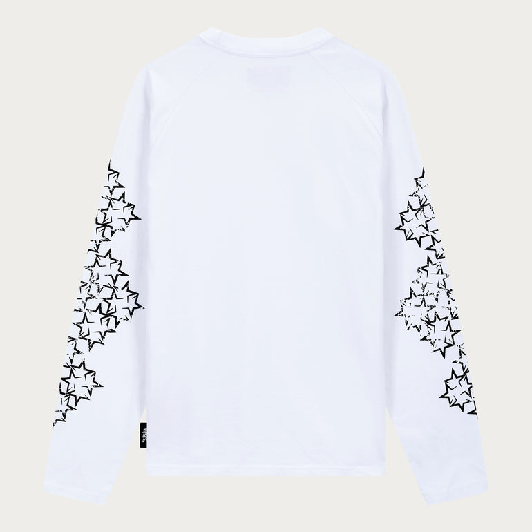 STAR LONGSLEEVE WHITE/BLACK