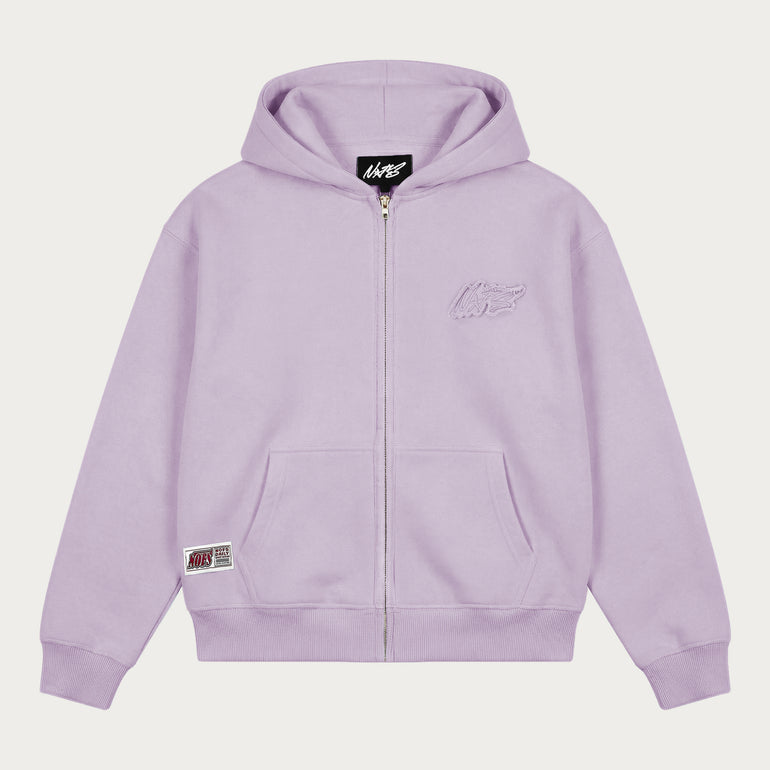 LILAC BASIC ZIP HOODIE